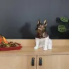Statuette chien bouledogue en céramique Zoya