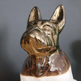 Statuette chien bouledogue en céramique Zoya