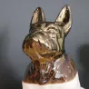 Statuette chien bouledogue en céramique Zoya