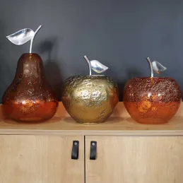 Lampe à poser en verre pomme Manzana