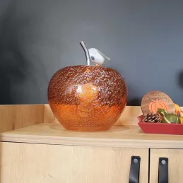 Lampe à poser en verre pomme Manzana
