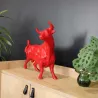 Statuette taureau rouge en céramique Feria