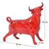 Statuette taureau rouge en céramique Feria