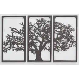 Triptyque Arbre de vie Métal Baobab
