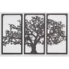 Triptyque Arbre de vie Métal Baobab
