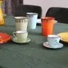 Set 6 tasses et sous tasses expresso Brasserie Bistrot (Lot de 6)