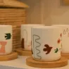 Coffret 4 gobelets et sous tasses Nature