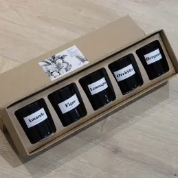 Coffret de 5 bougies parfumées Intemporels