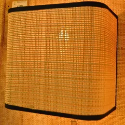 Abat-jour carré pour applique en raphia Germain