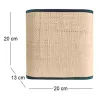Abat-jour carré pour applique en raphia Germain
