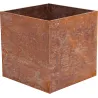 Jardinière en acier corten rouille