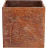 Jardinière en acier corten rouille