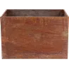 Jardinière en acier corten rouille