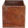 Jardinière en acier corten rouille