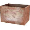 Jardinière en acier corten rouille