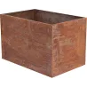 Jardinière en acier corten rouille