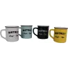 Set 4 mugs Brasserie bistrot (Lot de 4)