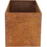 Jardinière en acier corten rouille