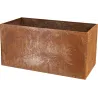 Jardinière en acier corten rouille