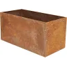 Jardinière en acier corten rouille