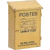 Boite à clefs Postes jaune antique