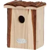 Nichoir pour oiseaux avec toît en écorce