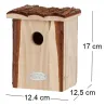 Nichoir pour oiseaux avec toît en écorce