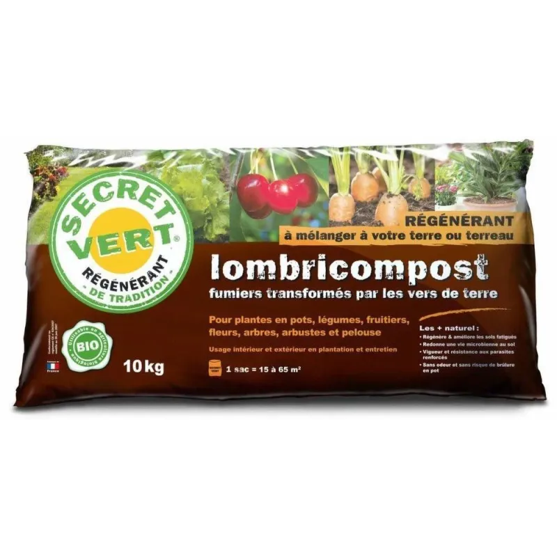 Terreau lombricompost régénérant