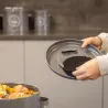 Poubelle de cuisine à compost ronde 6 litres
