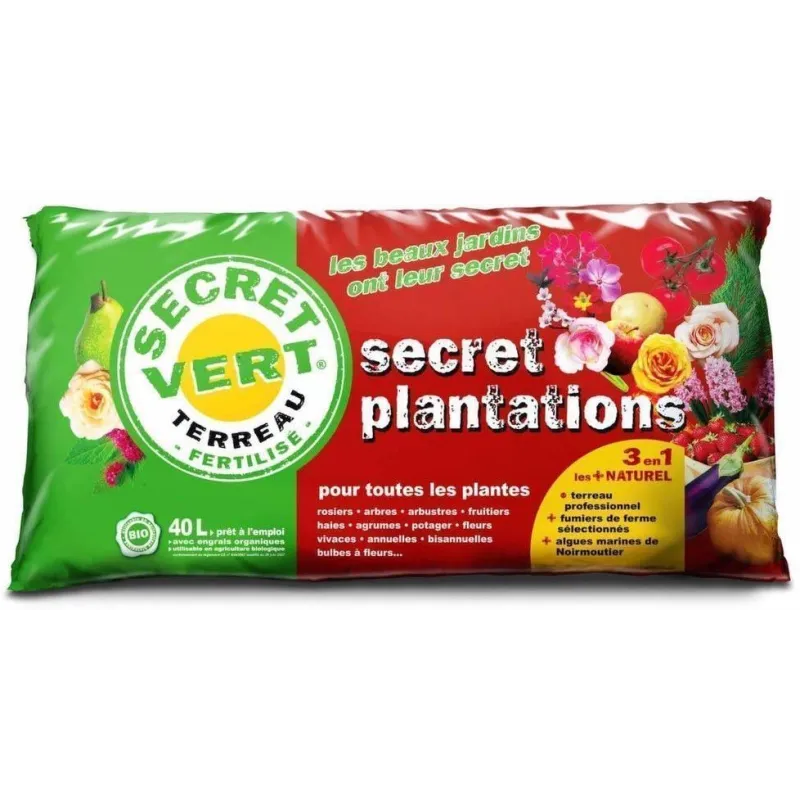 Secret Plantations terreau bio pour toutes les plantes
