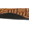 Paillasson en fibres de coco tissé et caoutchouc