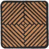 Paillasson carré en fibres de coco et caoutchouc 50 x 50 cm