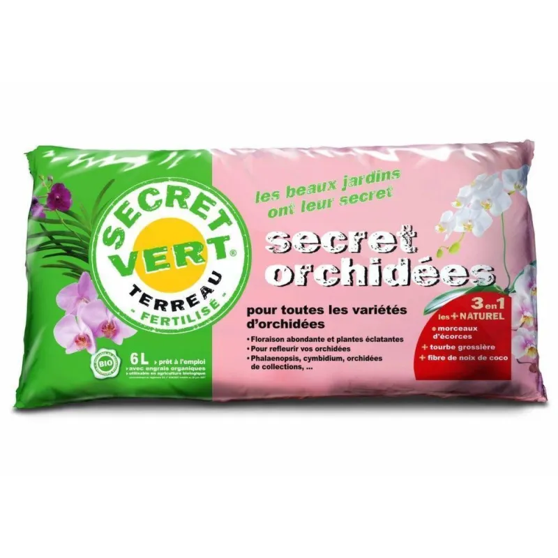 Terreau pour orchidées 1,2kg