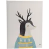 Toile cerf du nord 30 x 40 cm