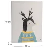 Toile cerf du nord 30 x 40 cm