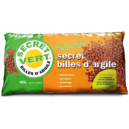 Billes d'argile intérieur extérieur