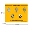 Plaque décorative en métal en relief 30 x 20 cm