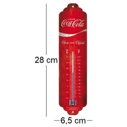 Thermomètre en métal Pub 28 x 6.5 cm