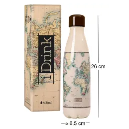 Bouteille isotherme décorée 500 ml
