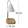 Diffuseur d'huiles essentielles par chaleur douce Candelia