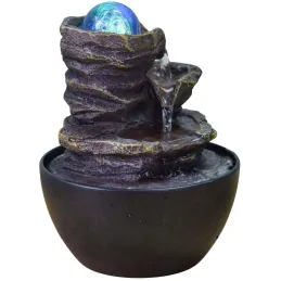 Fontaine en résine 13 x 18 cm Guru