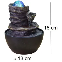 Fontaine en résine 13 x 18 cm Guru