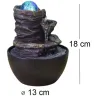 Fontaine en résine 13 x 18 cm Guru
