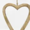 Coeur à suspendre en manguier (lot de2)