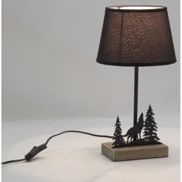 Lampe en métal montagne