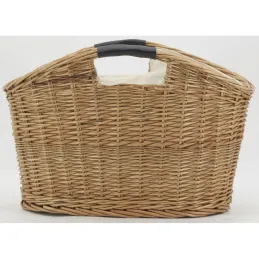 Porte-revues en osier et coton