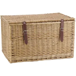 Malle en osier buff brun L62