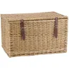 Malle en osier buff brun L62