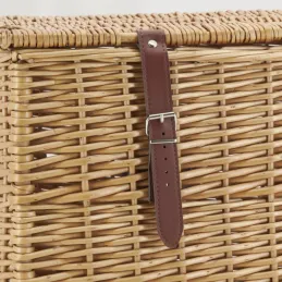 Malle en osier buff brun L62
