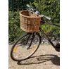 Panier à vélo en osier et polyuréthane